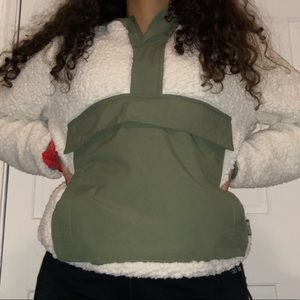 Hollister fuzzy windbreaker